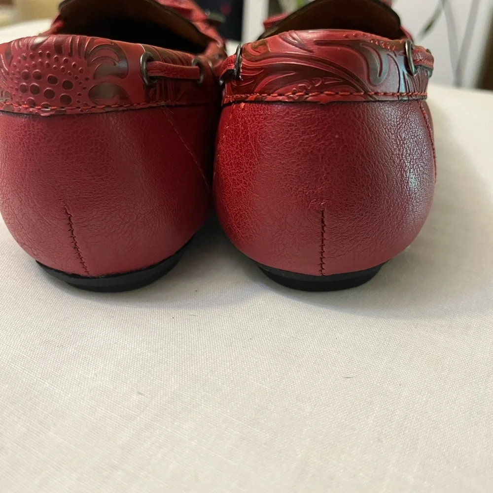 B.O.C. Red leather Moccasins